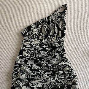 Zara Printed Asymmetric Dress